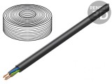 Cablu electric flexibil 5x16mm2 negru Titanex H07RN-F