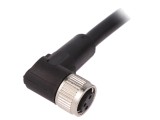 Cablu de Conectare M8 3-Pini Unghi 10m PVC 60VAC 4A