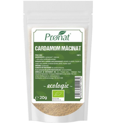 Cardamom Macinat Bio 20 grame Pronat foto