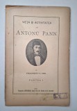 Viata si activitatea lui Anton Pann de G. Dem. Teodorescu, 1893, cu pagini netaiate