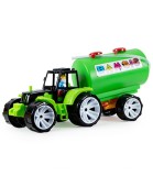 Tractor de Jucarie pentru Copii cu Sofer si Cisterna 50 Cm 2 Culori
