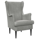 vidaXL fotoliu Gri deschis Catifea 42029937