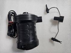 Pompa electrica pentru umflat si desumflat saltele, 220v , 3 capete-poze reale foto