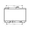 Radiator racire Suzuki Baleno (Eg), 03.1995-05.2002, Motorizare 1, 6 72kw Benzina, tip climatizare Cu/fara AC, cutie automata, dimensiune 598x350x26m
