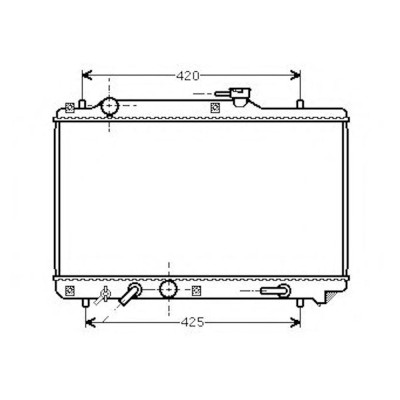 Radiator racire Suzuki Baleno (Eg), 03.1995-05.2002, Motorizare 1, 6 72kw Benzina, tip climatizare Cu/fara AC, cutie automata, dimensiune 598x350x26m foto