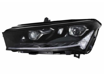 Far SKODA ENYAQ, 02.2021-, partea stanga, HELLA, LED; electrical; fara unitate control LED; cu motor; LED; fara the Skoda Crystal Lighting mark, foto