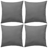 Set 4 Perne Decorative Exterior Gri 45x45 cm Impermeabile UV vidaXL