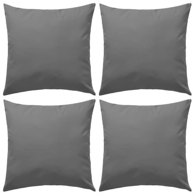 vidaXL Perne de exterior, 4 buc., gri, 45 x 45 cm 132303 foto
