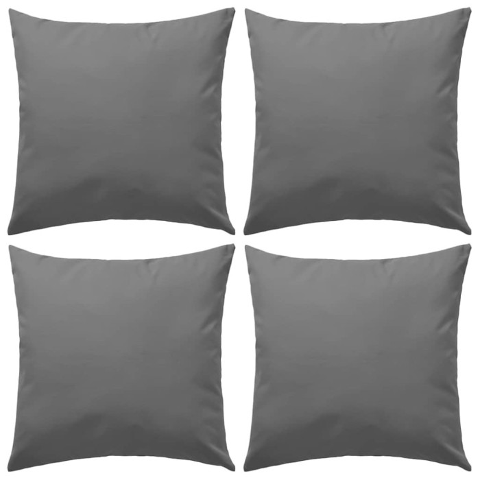 vidaXL Perne de exterior, 4 buc., gri, 45 x 45 cm 132303