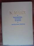 K. Marx - &Icirc;nsemnări despre rom&acirc;ni. Manuscrise inedite