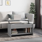 VidaXL Măsuță de cafea, gri sonoma, 102x50x52,5 cm, lemn prelucrat