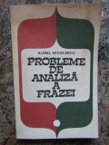 PROBLEME DE ANALIZA A FRAZEI - AUREL NICOLESCU