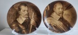 Set, pereche de superbe farfurii expunere-platouri portelan Germania pt perete