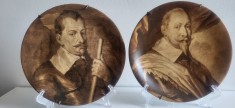 Set, pereche de superbe farfurii expunere-platouri portelan Germania pt perete