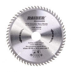 Disc pentru fierastrau circular Raider 190x60Tx30mm