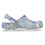 Saboti Crocs Classic Butterfly Clog Kids Alb - White/Multi, 28, 29, 33, 36