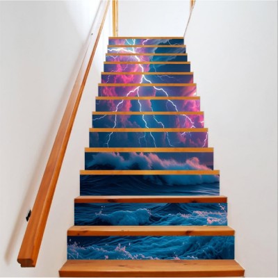 Sticker decorativ pentru scari interioare, print autoadeziv de inalta rezolutie, dimensine 200 x 124 cm, cod: AVX-STAIRS-02 foto