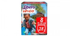 Scutece chilotel Libero Up&amp;amp;amp;Go 19-30kg XL+ 8 (28buc) foto