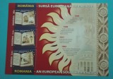 TIMBRE ROMANIA 2009 LP1835a ROMANIA SURSA EUROPEANA DE ENERGIE BLOC 3 VALORI MNH