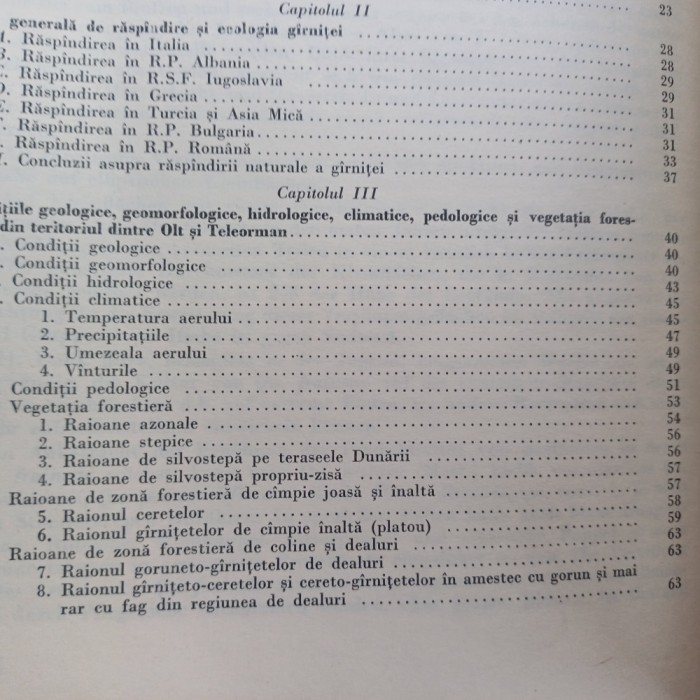 STUDIUL ECOLOGIC SI SILVICULTURAL AL G&Acirc;RNITELOR DINTRE OLT SI TELEORMAN-GH.MARCU-1965 X3.