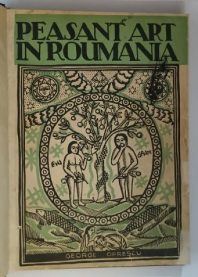 PEASANT ART IN ROUMANIA de GEORGE OPRESCU 1929 foto