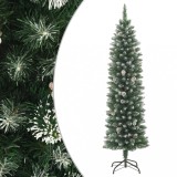 VidaXL Brad de Crăciun artificial slim cu suport, 210 cm, PVC