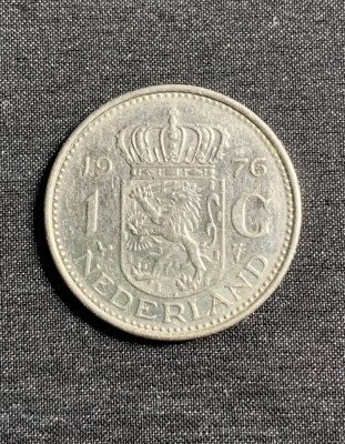 Moneda 1 gulden 1976 Olanda foto