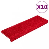 VidaXL Covorașe scară 20 buc 65x21x4 cm roșu