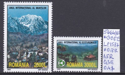 2002 Anul Internațional al Muntelui și Ecoturismului LP1587 MNH Pret 1+1Lei foto