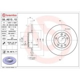 Set disc frana Peugeot 508 I (8d) 11.10-12.18, 508 Sw Box / Estate (8e) 11.11-, 508 Sw I (8e) 11.10-12.18, Spate, 290X12mm, plin, BREMBO