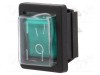 Rocker DPST 16A/250VAC Verde cu Neon 1350 BULGIN