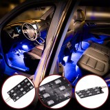Set de 2 placi cu module LED lumina albastra interior pentru VW Golf 5, 6, 7, Plus, Sportsvan, Phaeton, Polo, Sharan, T-Cross, T-Roc, Scirocco, Passat
