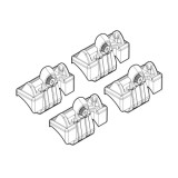 Kit montaj bare portbagaj C026 pentru Opel Meriva 2003-2010