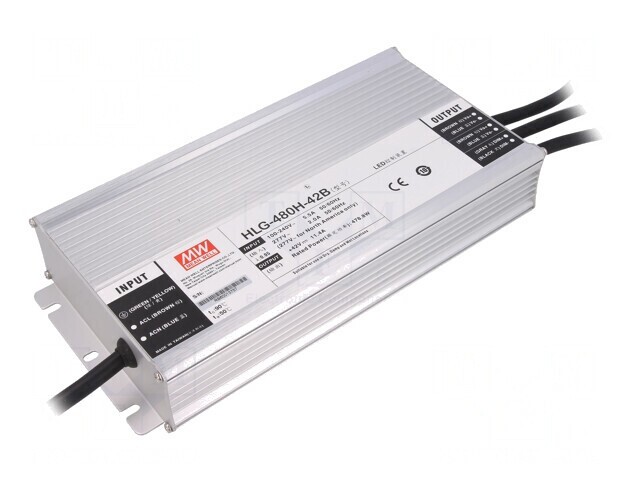 Alimentator LED 480W 42VDC IP67