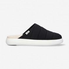 Toms papuci Matte Mallow Mule Sneaker femei, culoarea negru