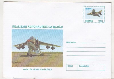 bnk ip Realizari aeronautice Bacau - Avion de vanatoare IAR-93 - necirculat - 067/2000 foto