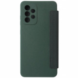 Husa tip carte soft verde inchis pentru Samsung Galaxy A52 / A52s