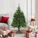 vidaXL Brad de Crăciun cu 150 LED cu suport Verde 120 cm PE 3396310