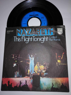 Nazareth This Flight Tonight single vinil vinyl 7&amp;rdquo; Philips 1973 Ger VG+ foto