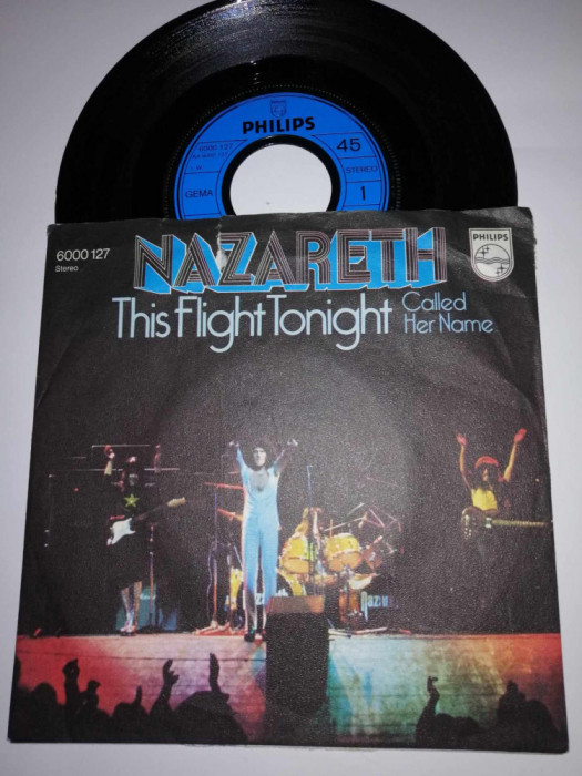 Nazareth This Flight Tonight single vinil vinyl 7&rdquo; Philips 1973 Ger VG+