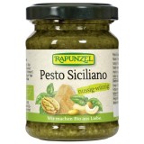 Pesto Siciliano Eco Rapunzel 120g - Busuioc, Nuci, Ulei Masline Extravirgin, Vegan