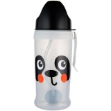 Canpol babies BabiesBoo Sport Cup sticlă pentru sport cu pai cu greutăți Panda 350 ml