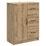 vidaXL Bufet Stejar Artizanal 66 x 34,5 x 87 cm Lemn prelucrat 895784