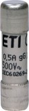 Siguranta fuzibila cilindrica 0.5A CH10X38 gG 500V Eti 002651011