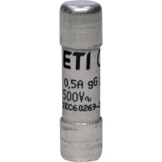Siguranta fuzibila cilindrica 0.5A CH10X38 gG 500V Eti 002651011