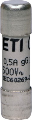 Siguranta fuzibila cilindrica 0.5A CH10X38 gG 500V Eti 002651011 foto