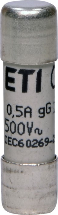 Siguranta fuzibila cilindrica 0.5A CH10X38 gG 500V Eti 002651011