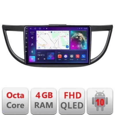 Navigatie Honda CRV 2012-2016 B-469 Android Ecran QLED octa core 4+64 carplay android auto KIT-469+EDT-E310V3 CarStore Technology foto