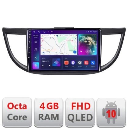 Navigatie Honda CRV 2012-2016 B-469 Android Ecran QLED octa core 4+64 carplay android auto KIT-469+EDT-E310V3 CarStore Technology