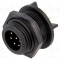 Conector circular soclu tată 8 pini 125V IP68 BULGIN Buccaneer 400